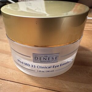TWO Dr. Denese Med MD 33 Clinical Eye Emulsion 1 fl oz 28 ml Opened Discontinued